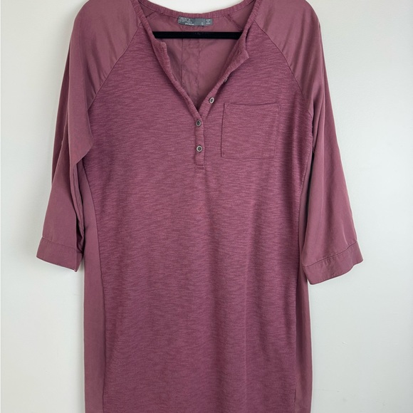 Prana Hensley Henley Dress Mauve Size Small - Picture 4 of 15